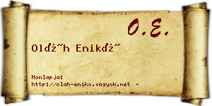 Oláh Enikő névjegykártya